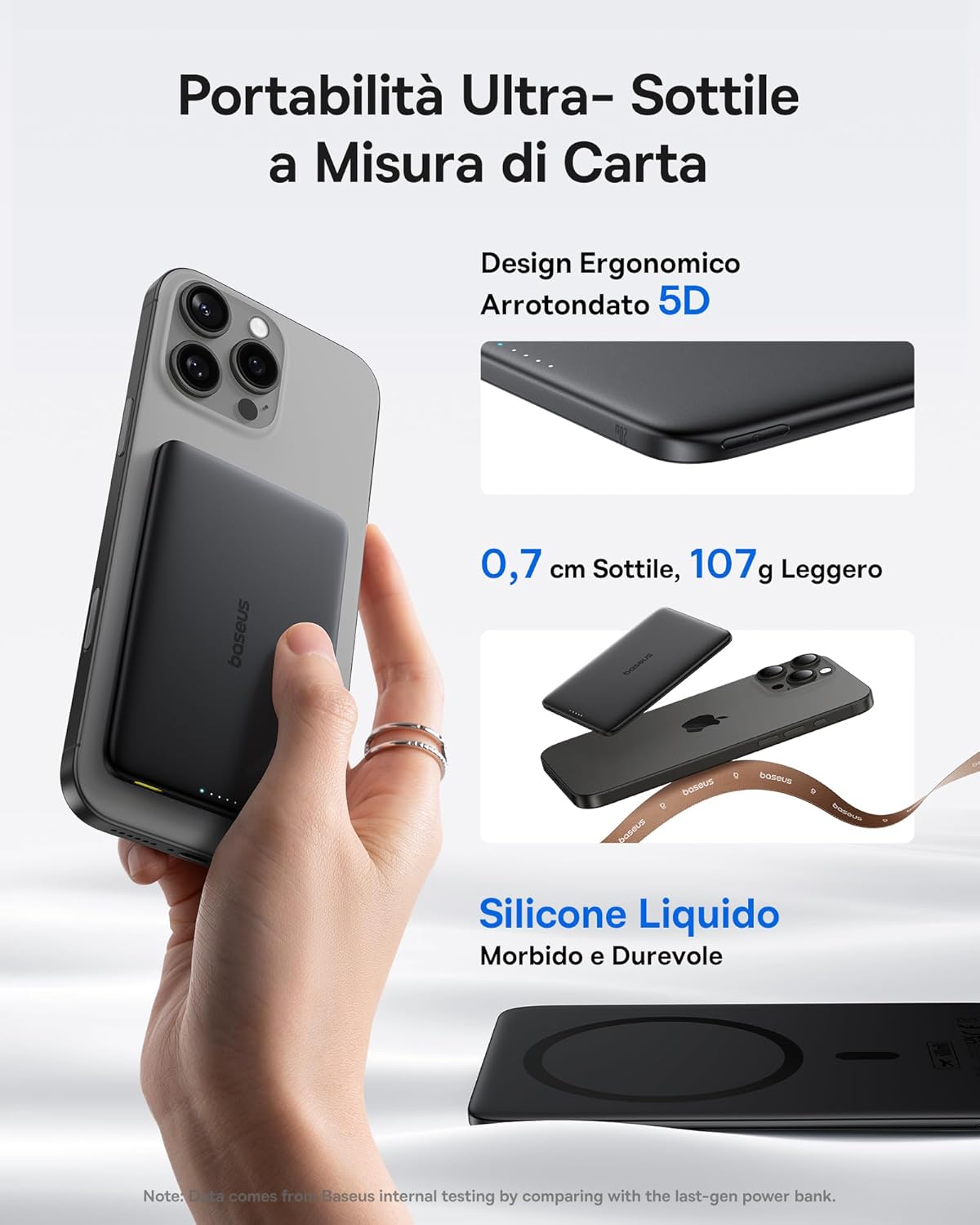 Thumbnail 1 de Baseus Picogo AM41 Power Bank Slim 5000mAh