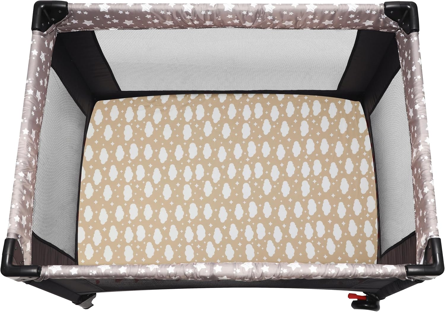 Detalle de GUNTAIL LQO6-Play Pack and Play Sheets, 2-Pack Microfiber Fitted Sheets