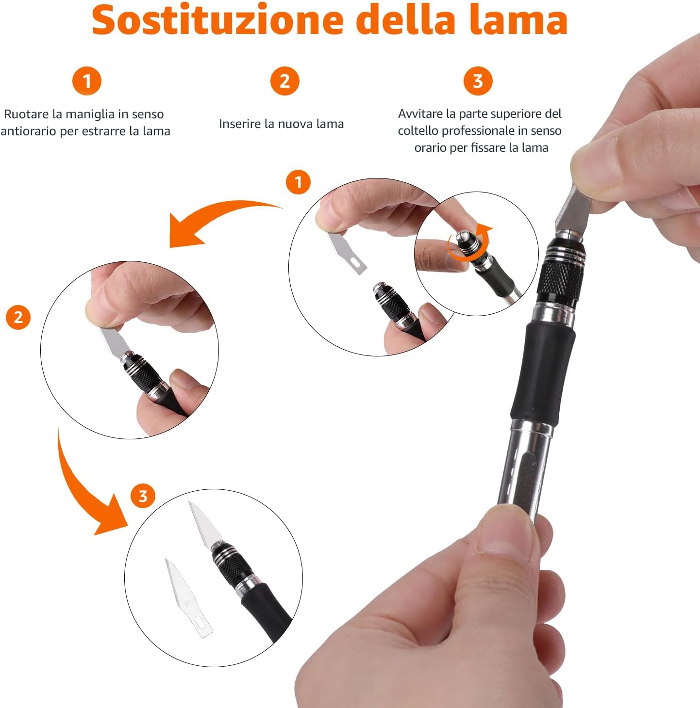 Thumbnail 3 de Amazon Basics Coltelli precisione 29 pezzi 🔪