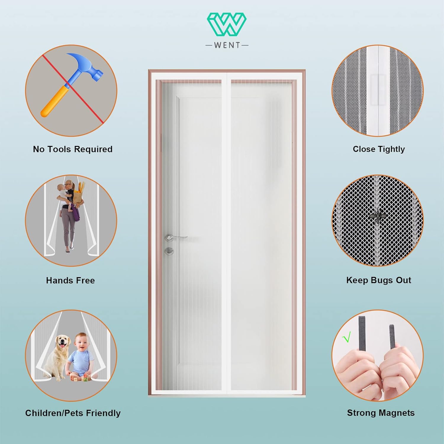 Thumbnail 2 de WENT Magnetic Fly Screen Door 120x200 cm review