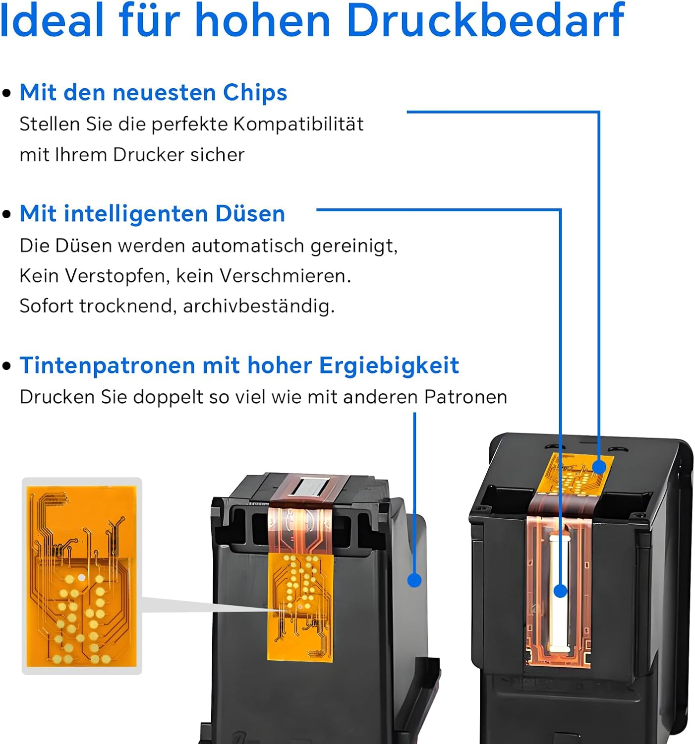 Thumbnail 3 de Cebhink HP 302 XL Schwarz Druckerpatronen