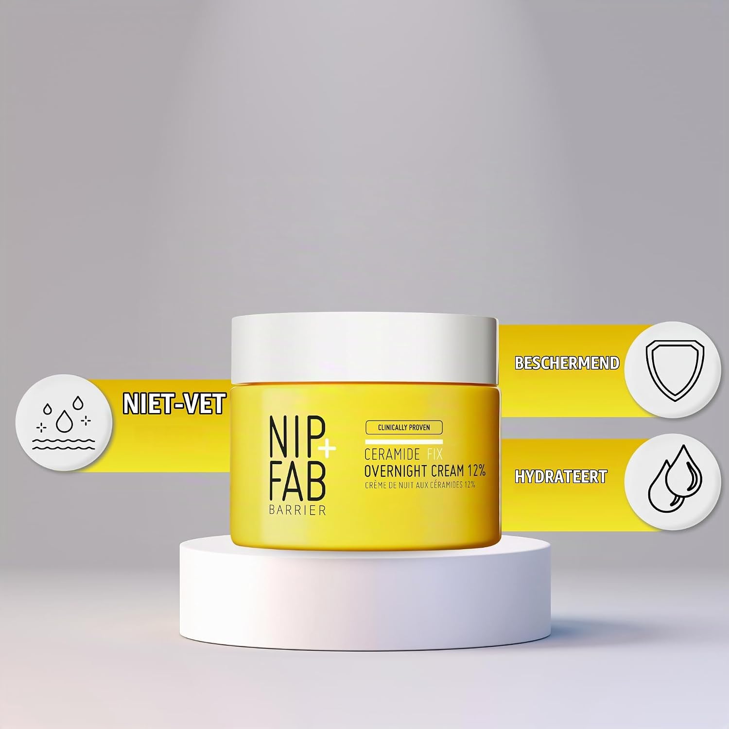Detalle de Nip+Fab Ceramide Fix Overnight Cream nachtcrème 12%, 50 ml