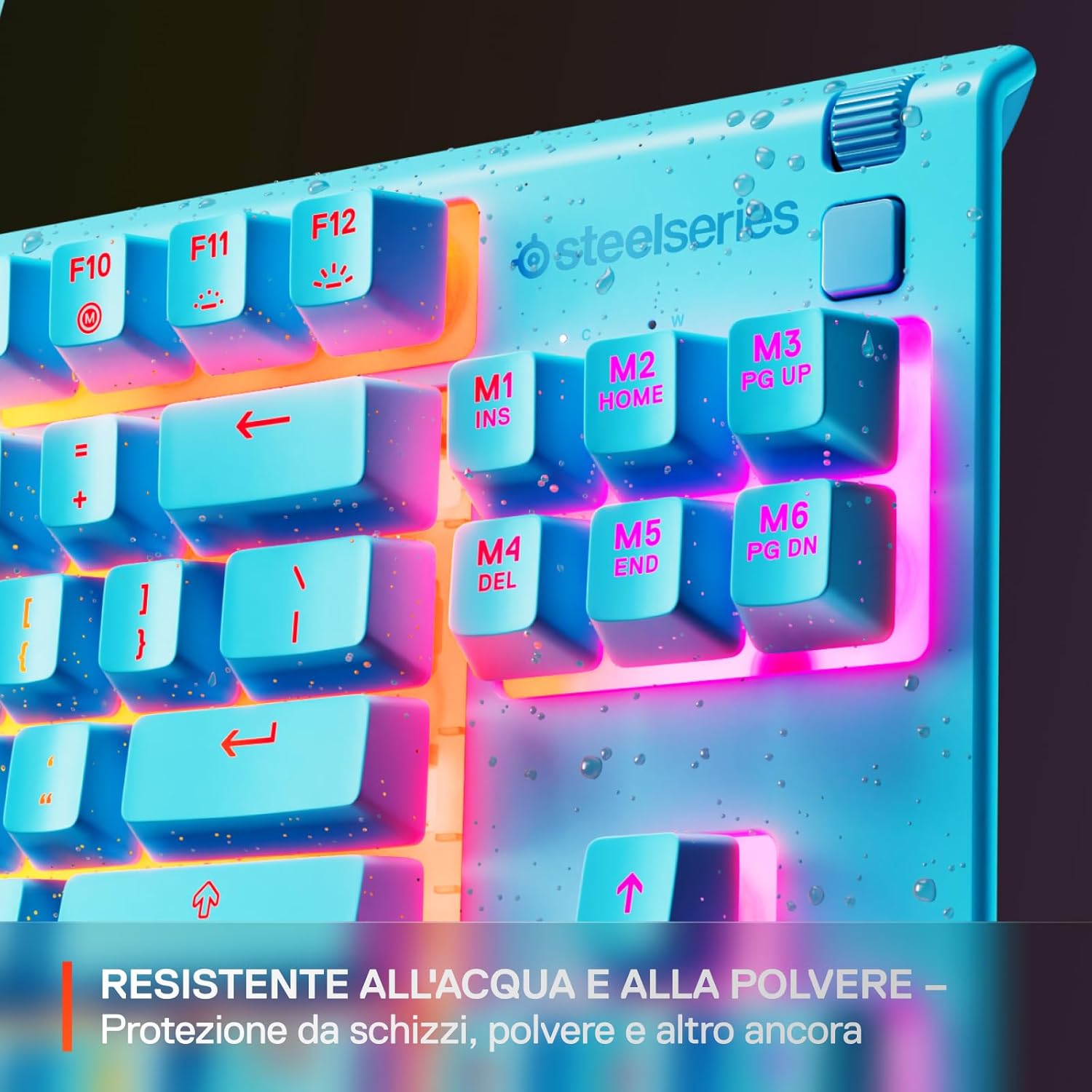 Thumbnail 3 de SteelSeries Apex 3 TKL UK QWERTY gaming con RGB a 8 zone e resistenza ad acqua e polvere