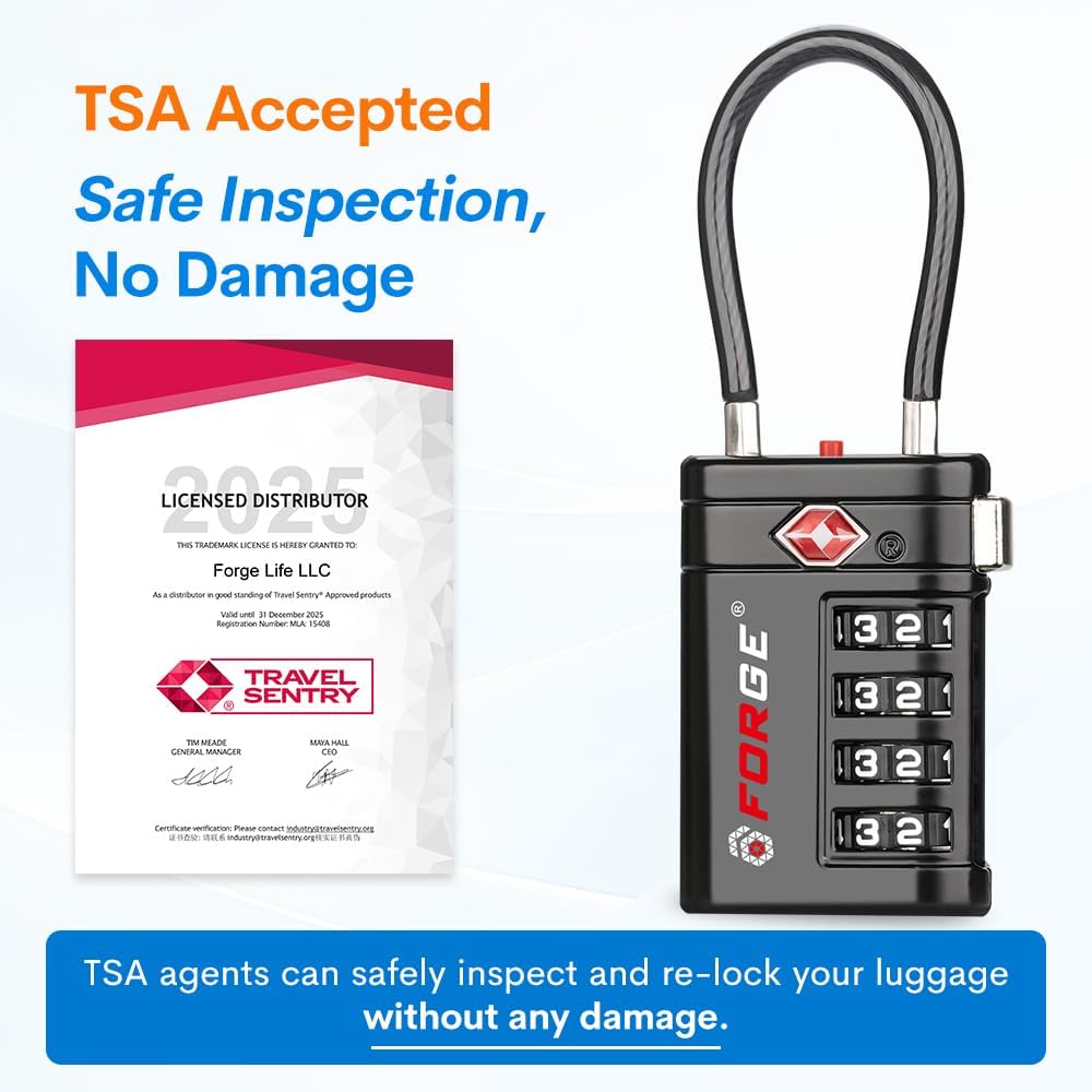 Detalle 2 de Forge TSA locks 4-digit combination