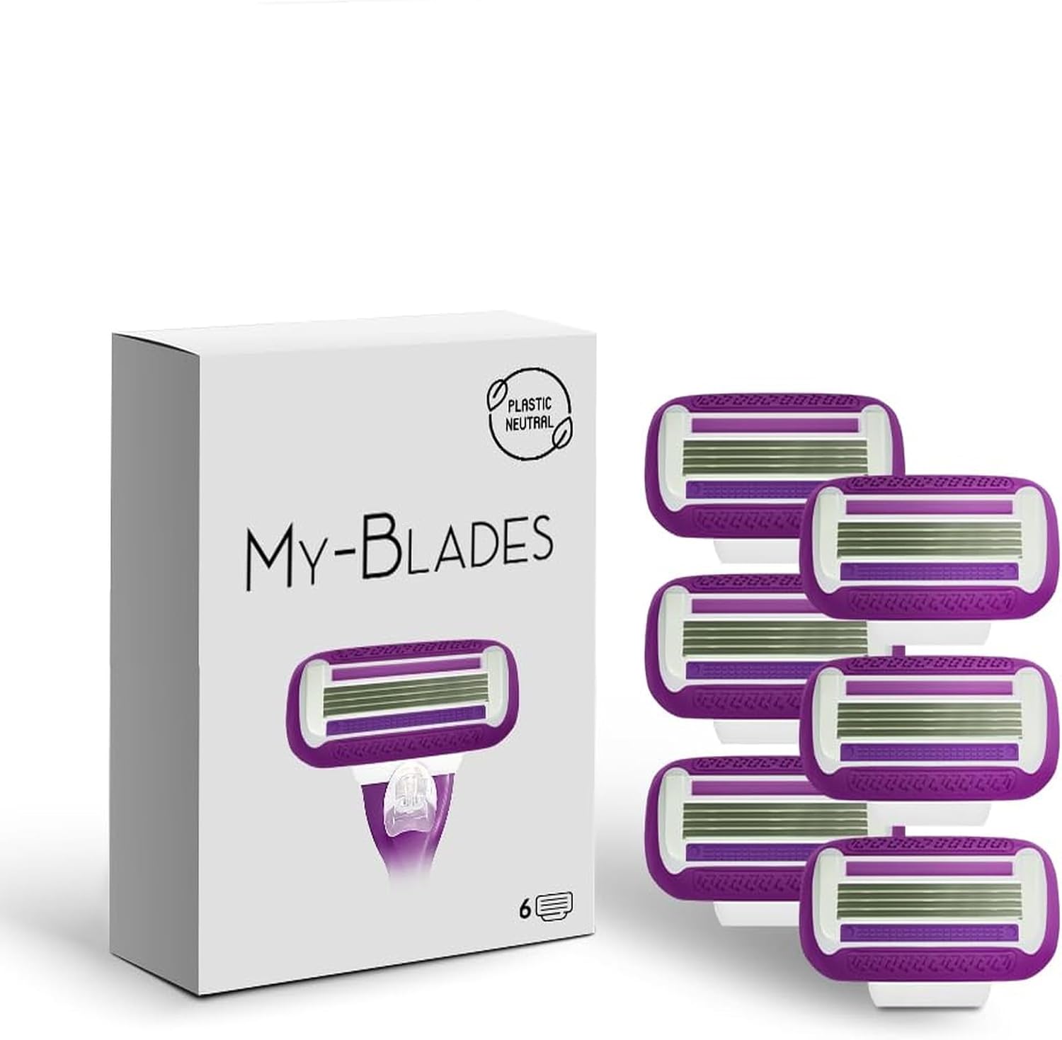 My-Blades Lamette compatibili Gillette Venus – 6 lamette di ricambio, Plastic Neutral