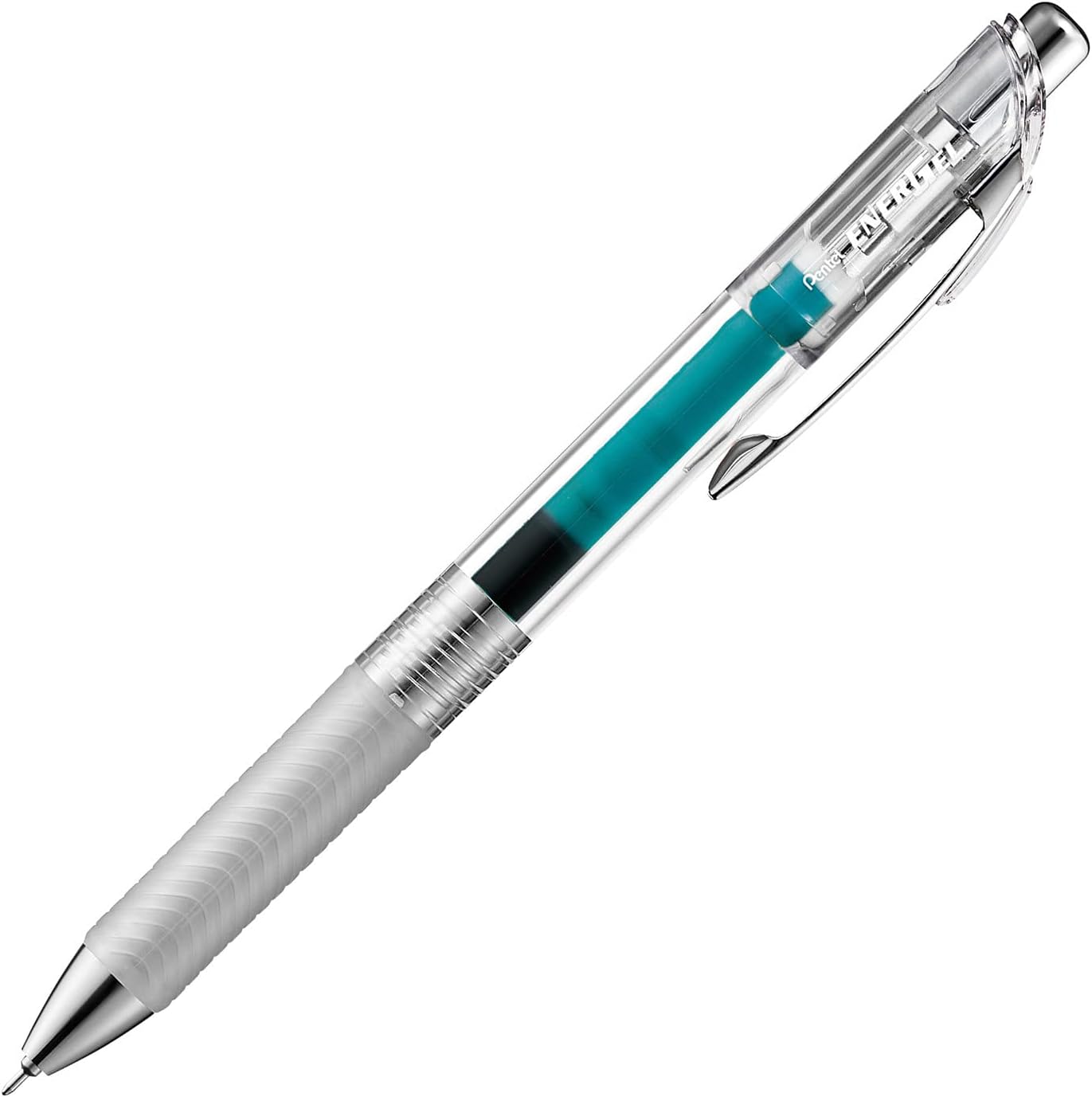 Detalle de ぺんてる エナージェル インフリー BLN74TL-S3 ゲルインキボールペン 0.4mm ターコイズブルー 10本