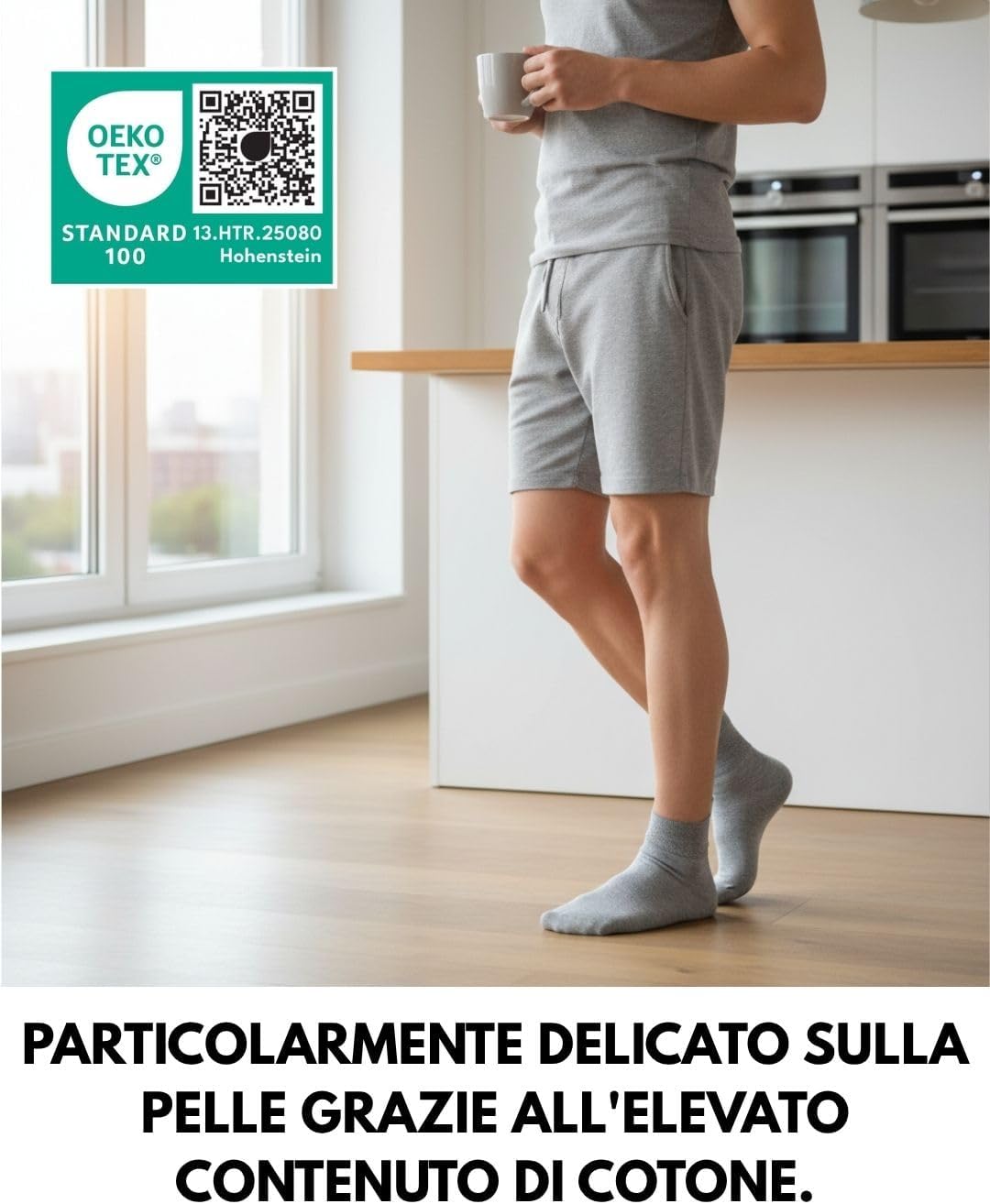 Thumbnail 6 de sockenkauf24 10 paia di calze diabetiche quarter senza elastico, cotone senza cuciture (uomo e donna)