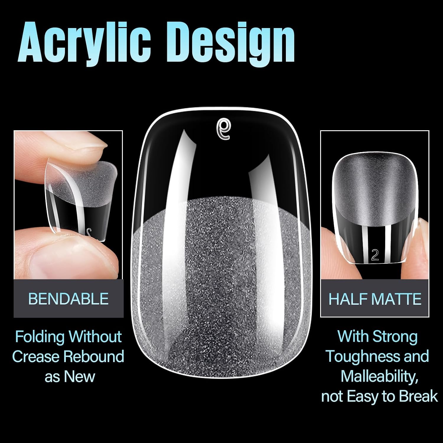 Detalle 2 de TOMICCA Ultra-Cut Gel Nageltips 510 Stück