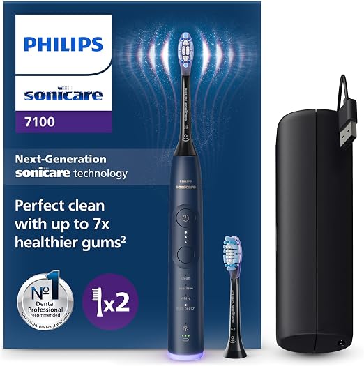 Detalle de Philips Sonicare 7100: Cepillo eléctrico con 4 modos 🦷