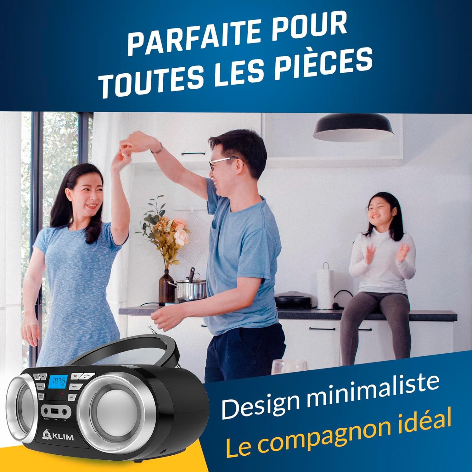 Thumbnail 6 de KLIM B3 Lecteur CD portable 20 stations