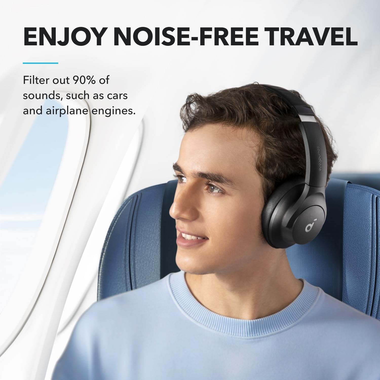 Detalle 2 de Soundcore Q20i cascos ANC 40 h