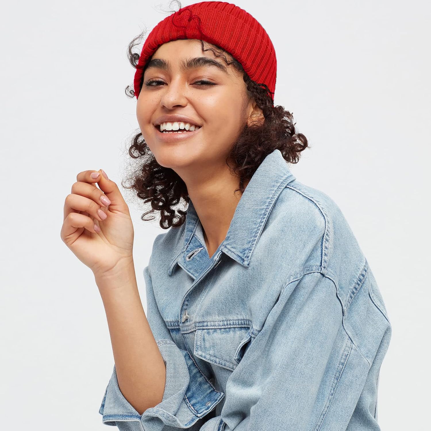 Detalle de ROYBENS knit beanie, 50% wool