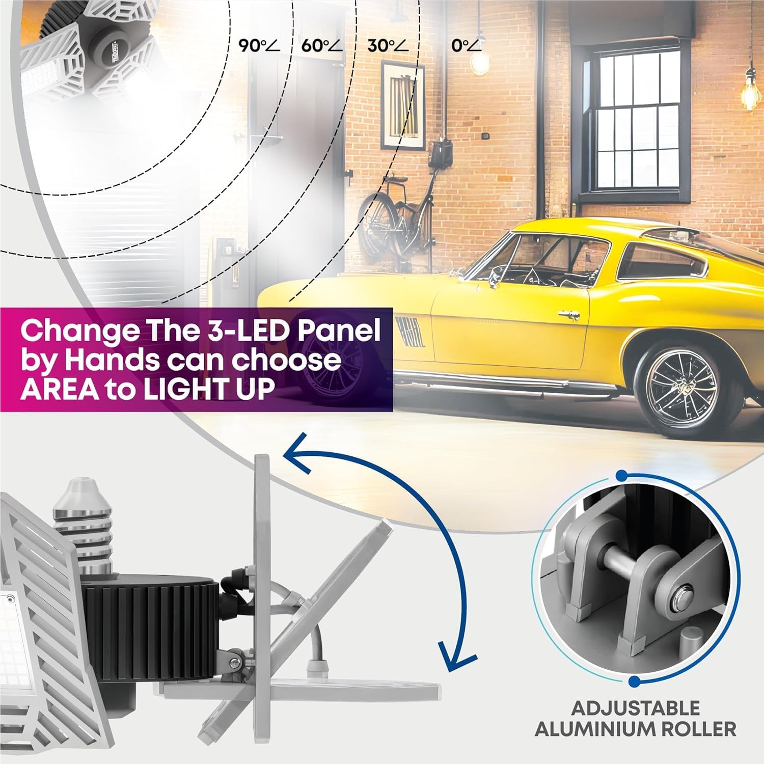 Detalle 1 de Bell+Howell LED Garage Light, 4000 Lumens