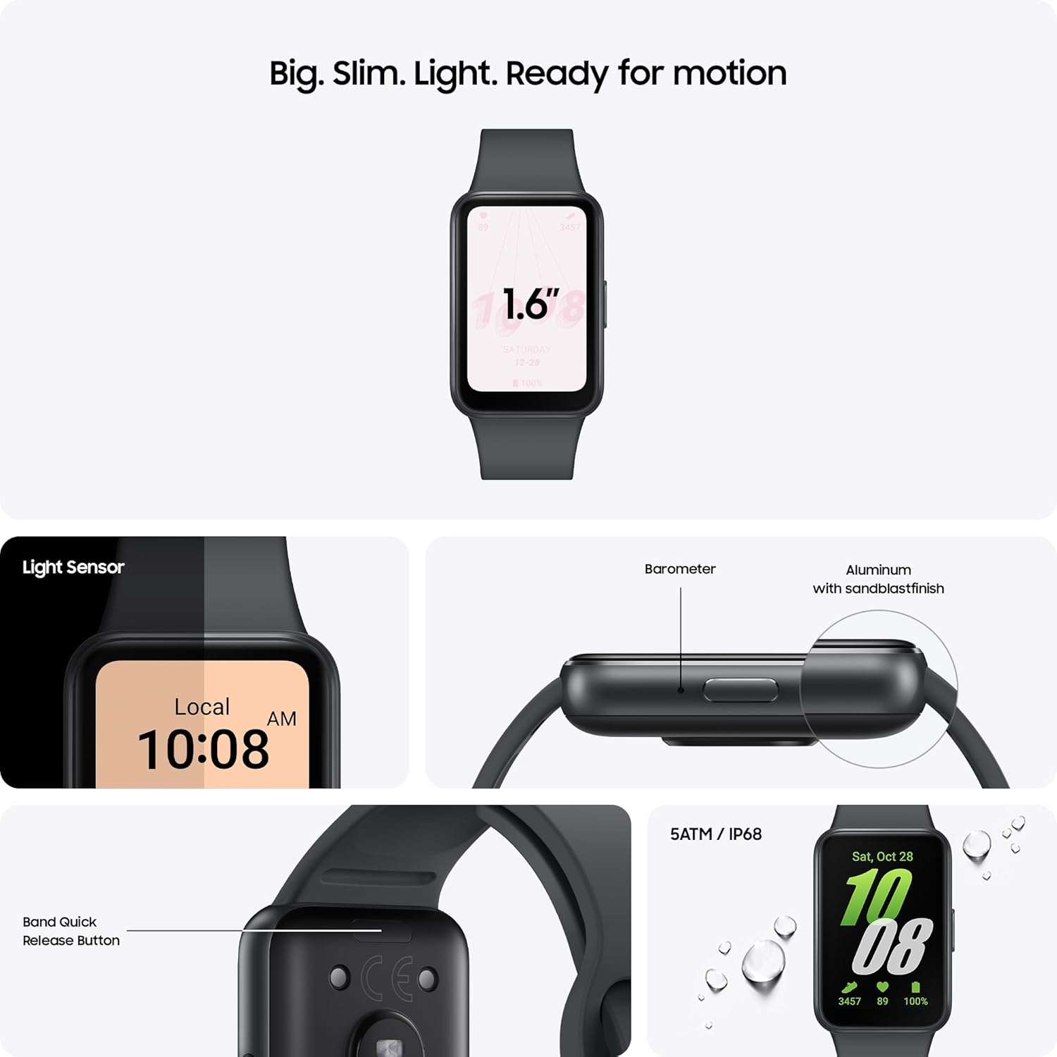 Detalle de Samsung Galaxy Fit3 fitness tracker