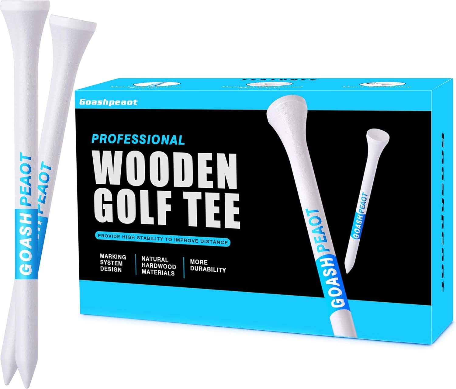 Thumbnail 6 de Goashpeaot Premium Golf Tees — 3-1/4 Inch, Choose Between 200 or 120 Count
