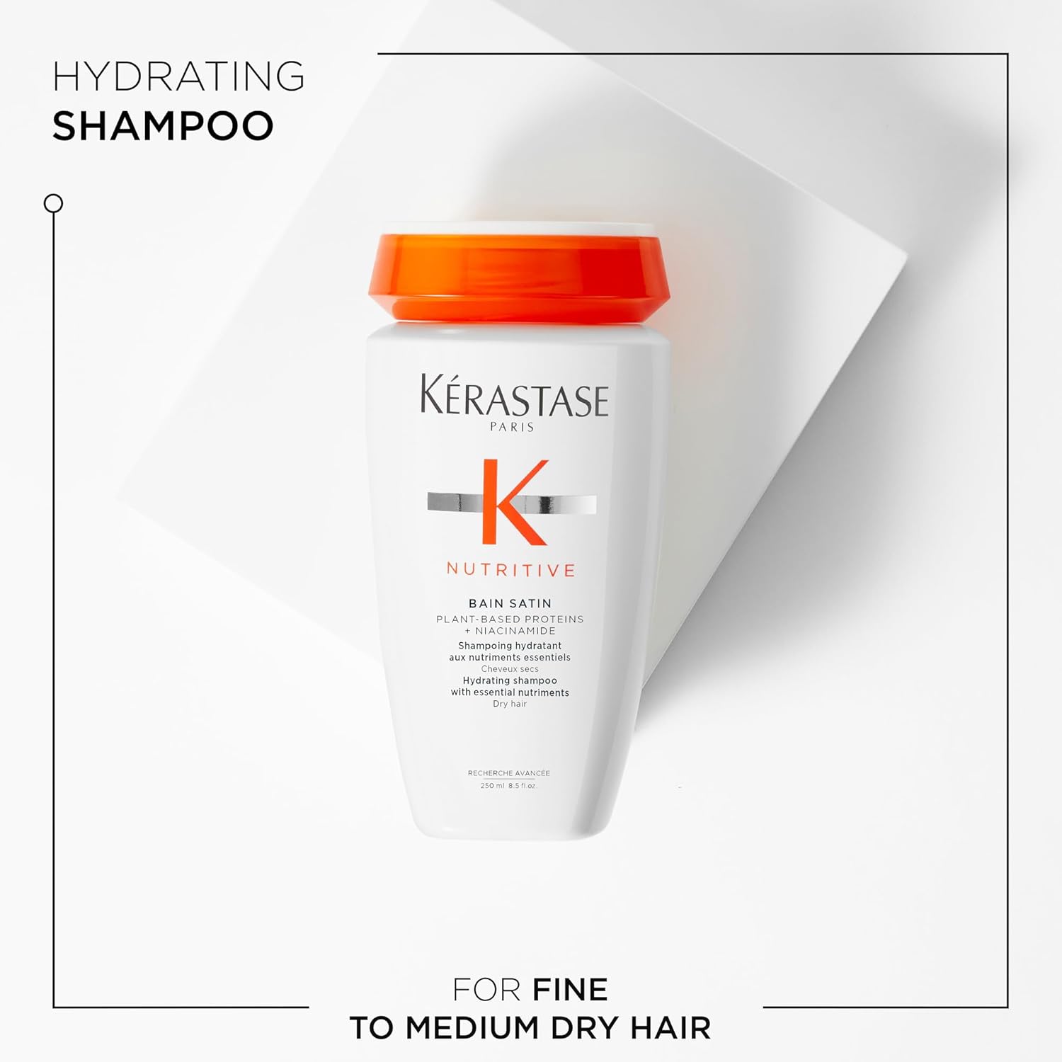Thumbnail 1 de Kérastase Nutritive Bain Satin Gentle Hydrating Shampoo (Dry Hair) with Niacinamide, 250 ml
