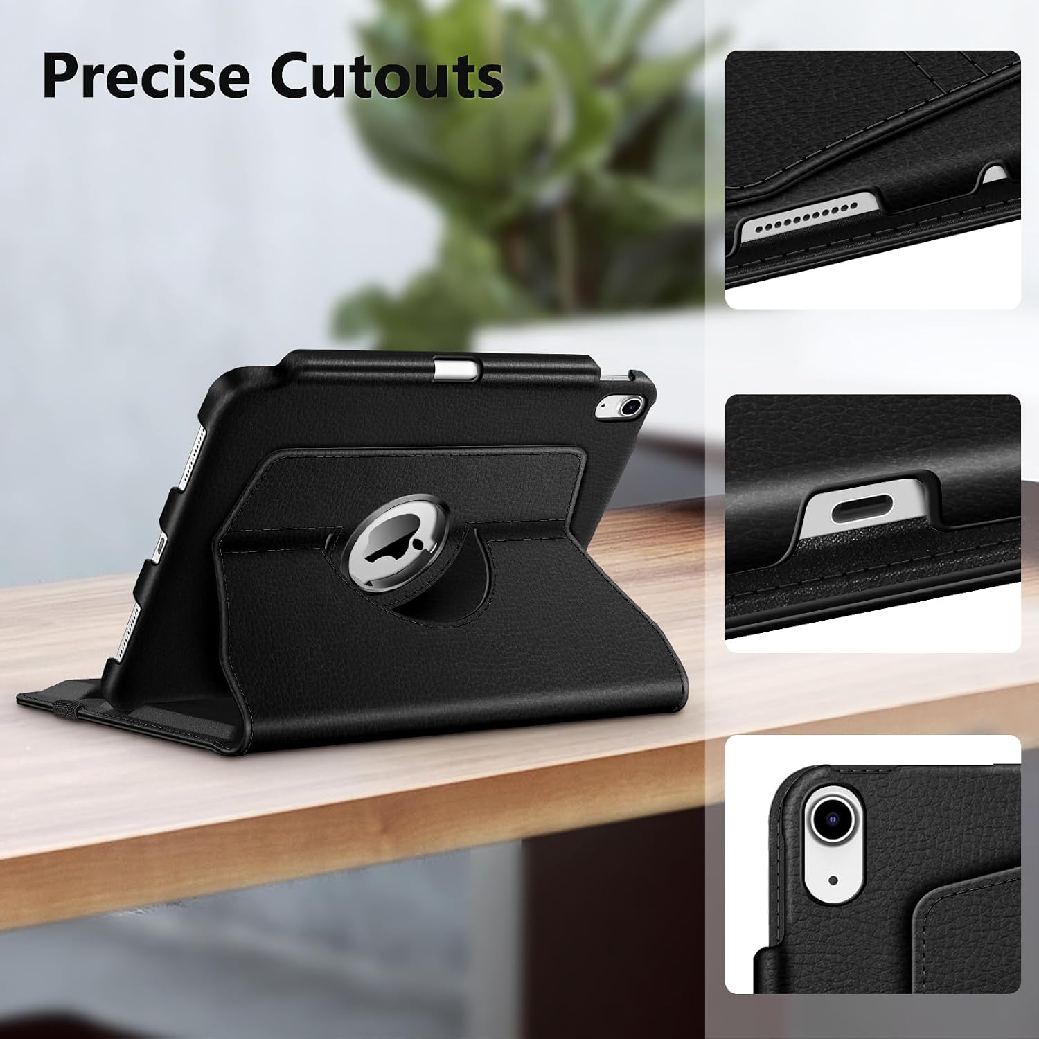 Detalle 2 de FINTIE Rotating Case for iPad (A16) 11th Gen / iPad 10th Gen 10.9" – 360° Swivel Protective Case with Pencil Holder