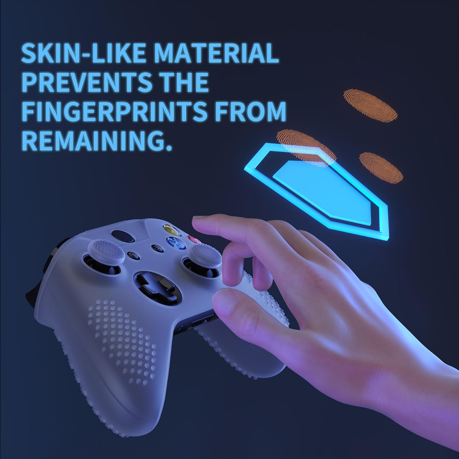 Thumbnail 6 de eXtremeRate PlayVital soft anti-slip silicone thumb stick grip caps & case cover for Xbox One X and One S