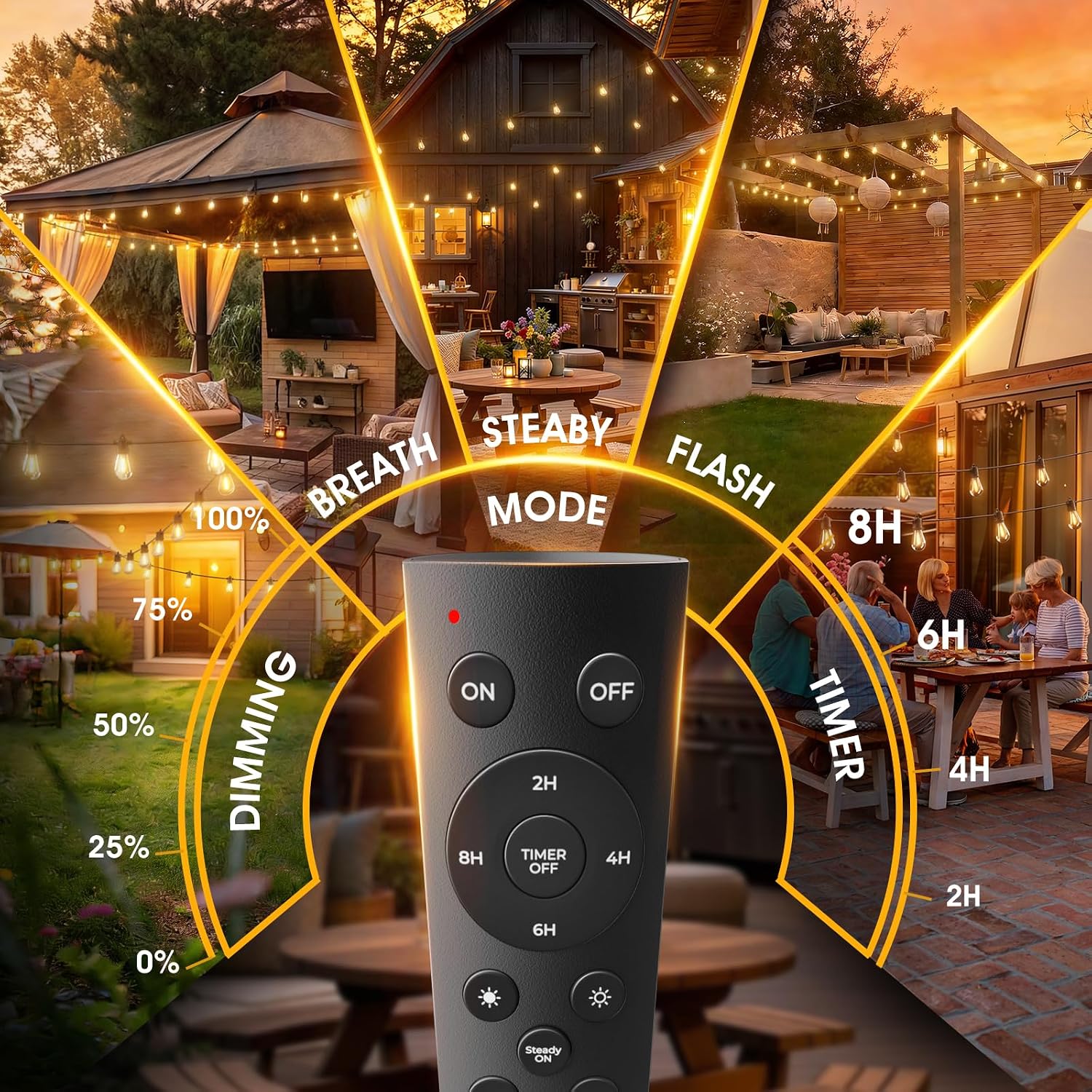 Detalle de addlon Outdoor String Lights 25FT