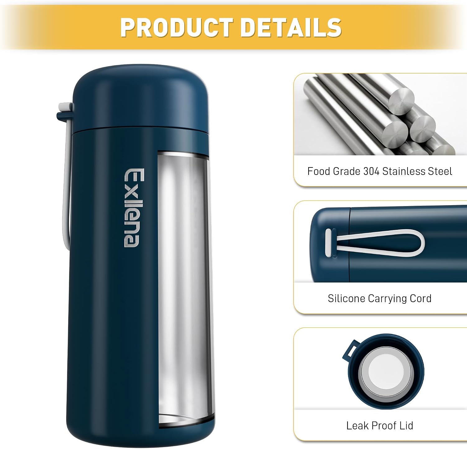Thumbnail 2 de Exllena Small 250ml Water Bottle