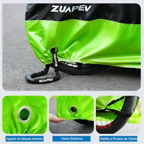 Thumbnail 4 de ZUAPEV Funda Bicicleta Exterior Impermeable 200x70x110