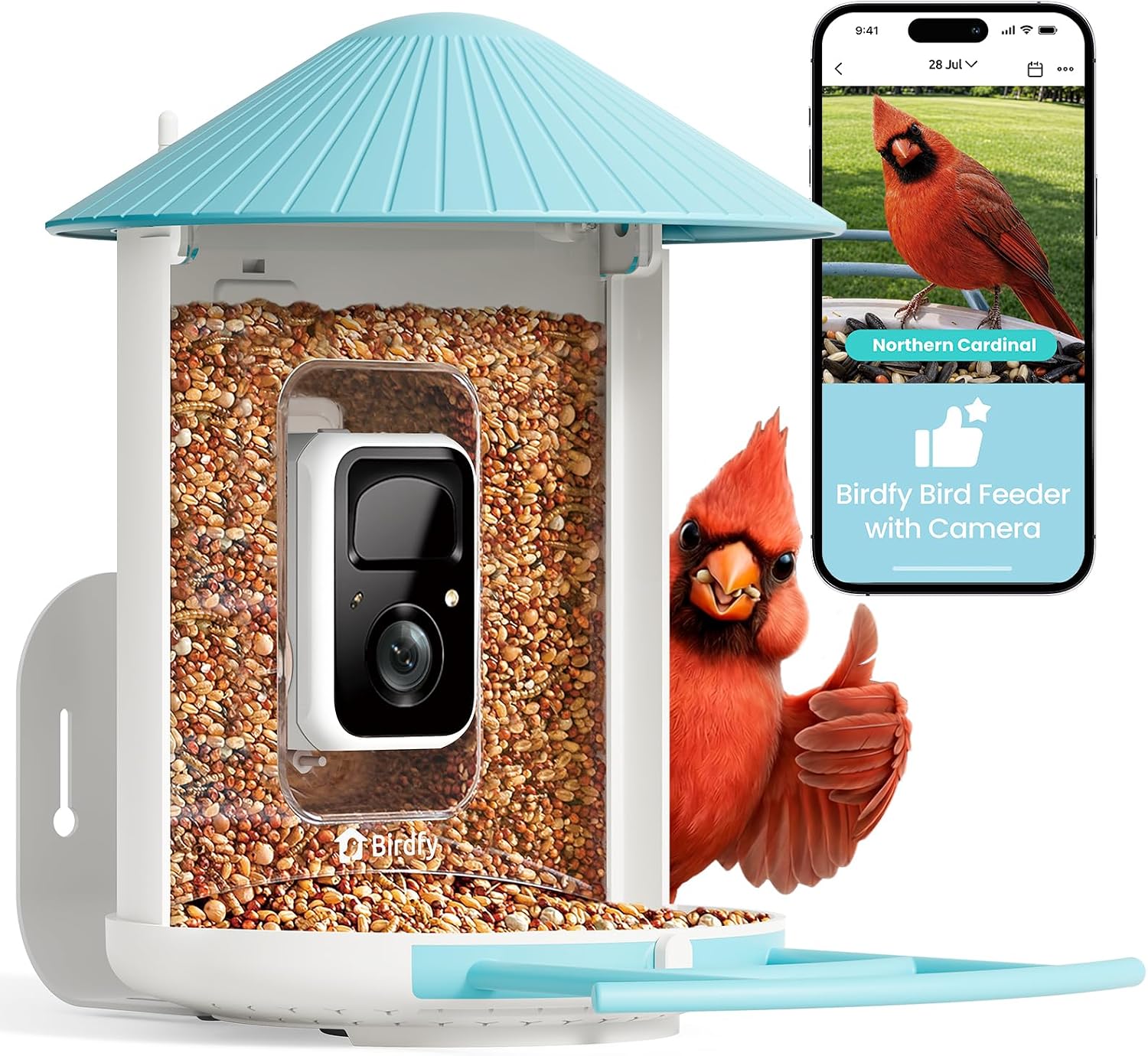 Detalle de NETVUE by Birdfy Smart Bird Feeder with AI Camera