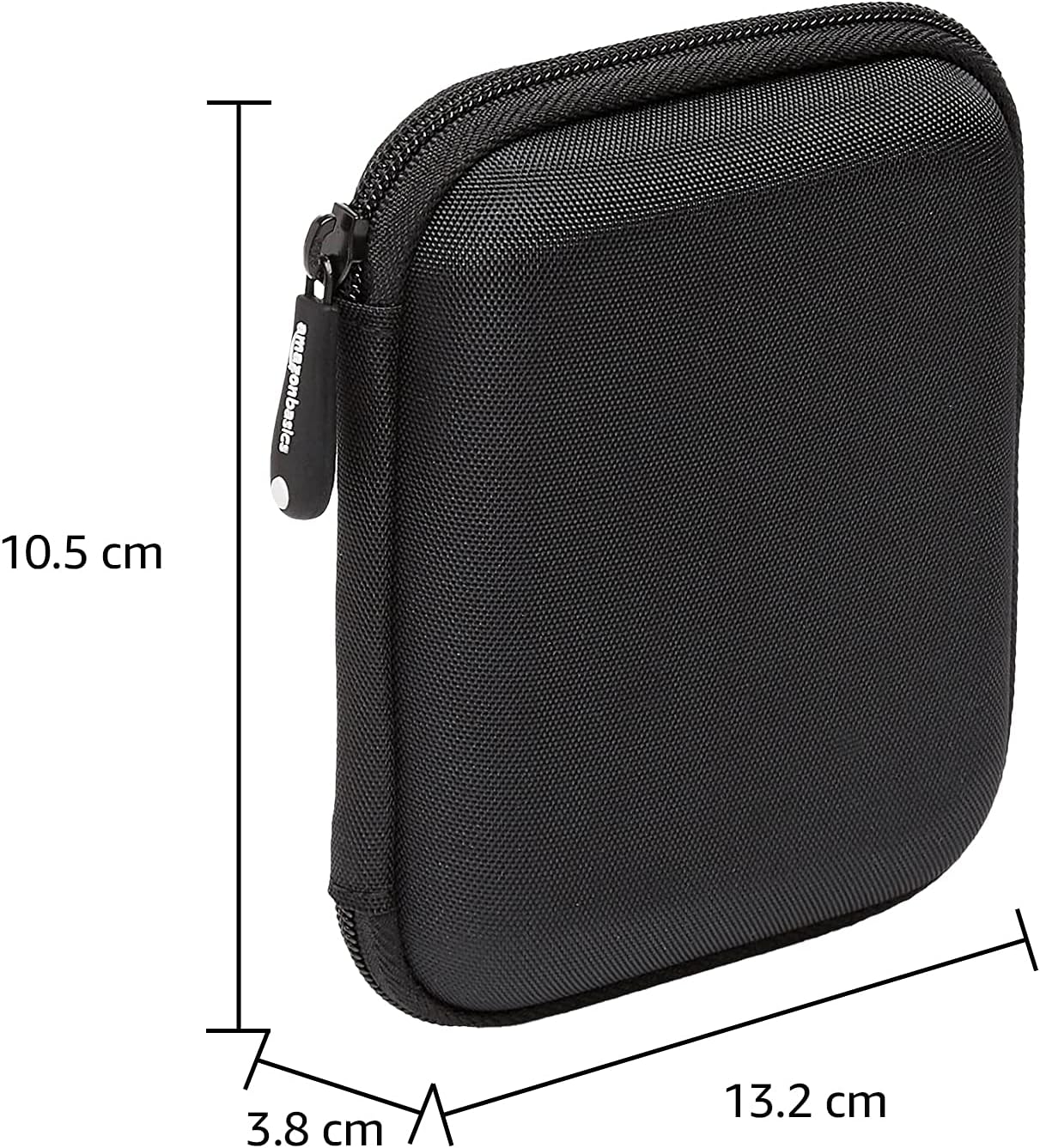 Detalle 2 de Amazonベーシック ZH1510146 ポータブルHDDケース ハードシェル・内側ストラップ付き ブラック