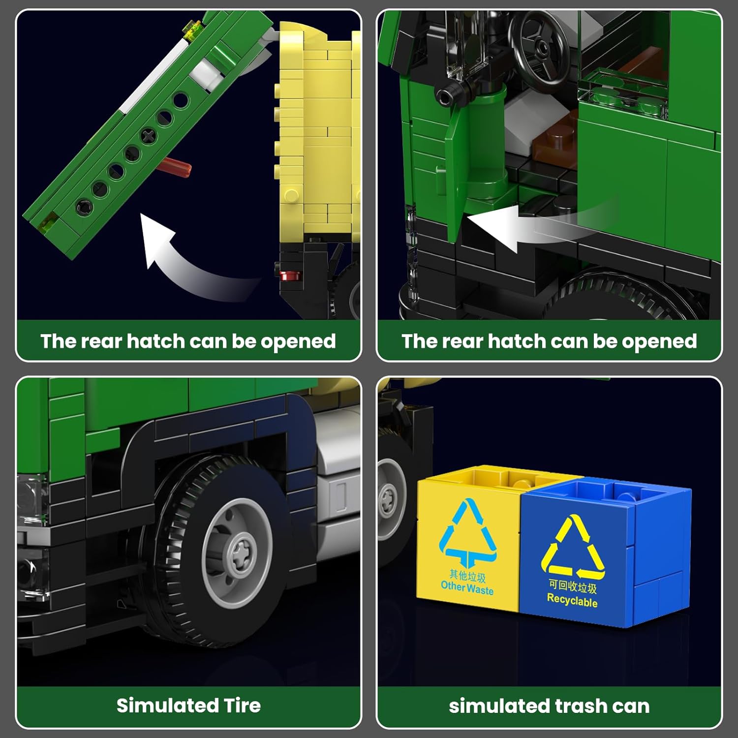 Thumbnail 2 de Ökologischer Müllwagen 24088 mit 646 Teilen