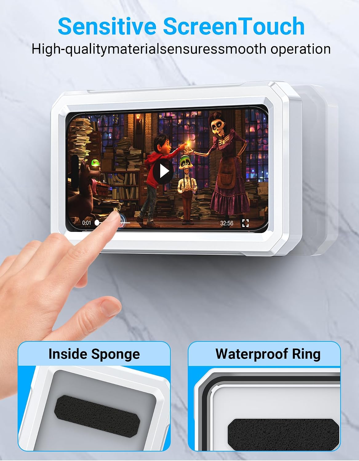 Detalle 1 de Coolpow Shower Phone Holder