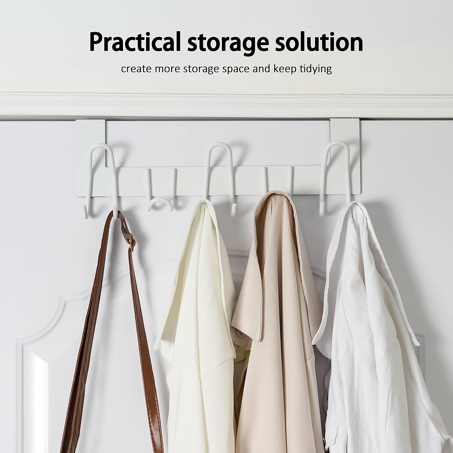 Thumbnail 1 de SKOLOO Over-the-Door Hooks for 1-3/4" Doors, 11 Hooks, Pack of 2 🪝