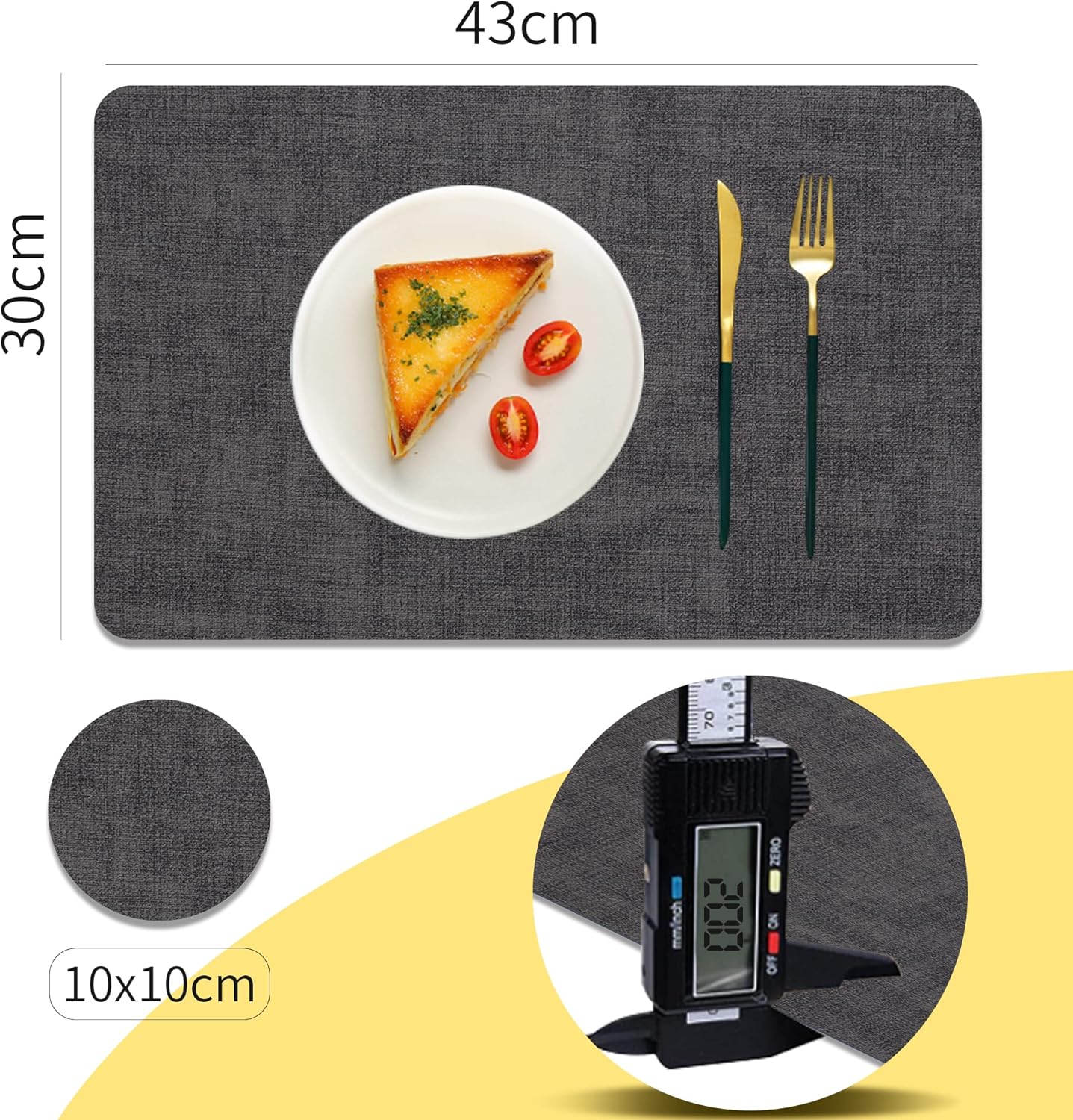 Thumbnail 6 de Purejoy Placemats and Coasters 43×30 cm set of 6 🍽