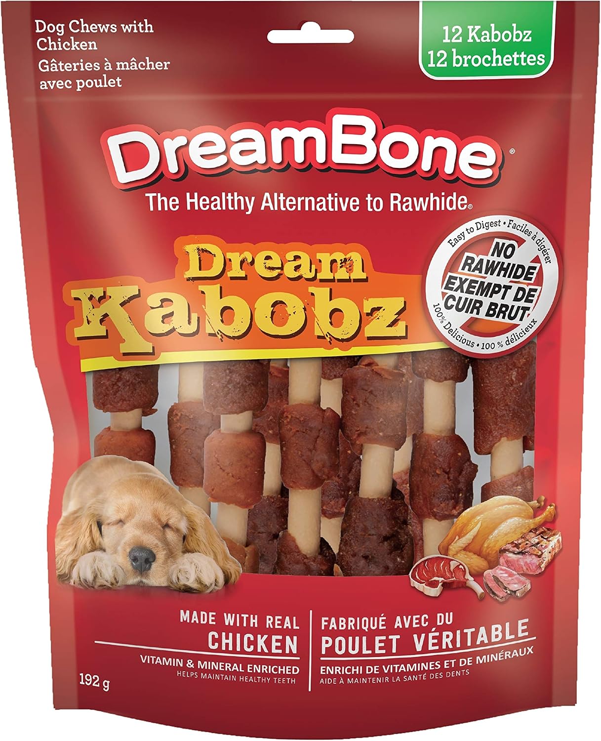Detalle 1 de DreamBone Dog Chews, 12 Count