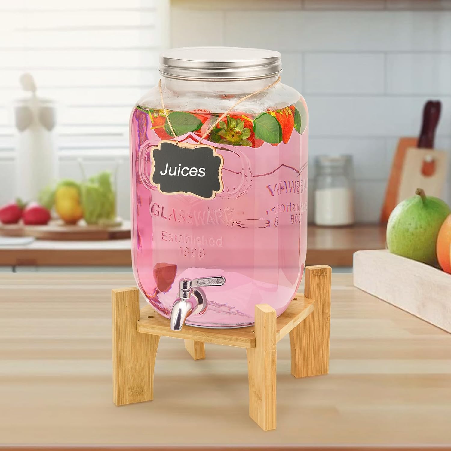 Detalle de 8L Glass Drink Dispenser 2-pack
