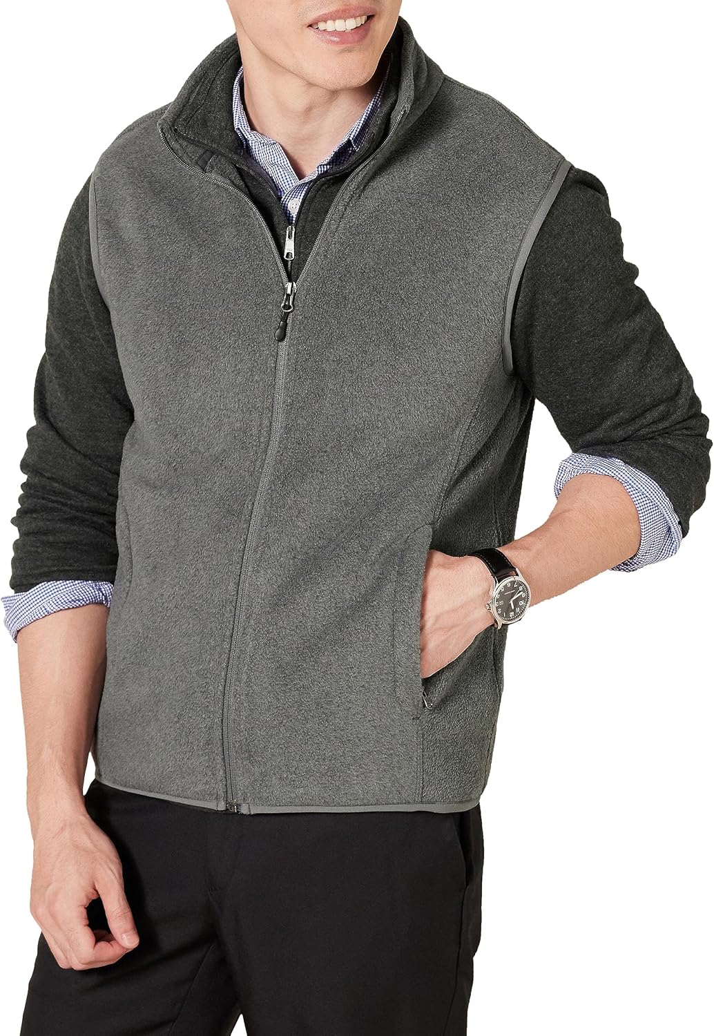 Detalle 2 de Amazon Essentials Full-Zip Polar Fleece Vest