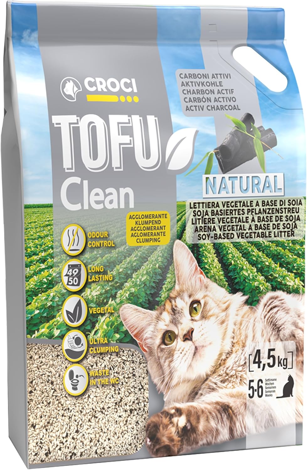 Thumbnail 6 de Croci Tofu Clean Litter 10L: Clumping, 100% Plant-Based, Flushable Cat Litter