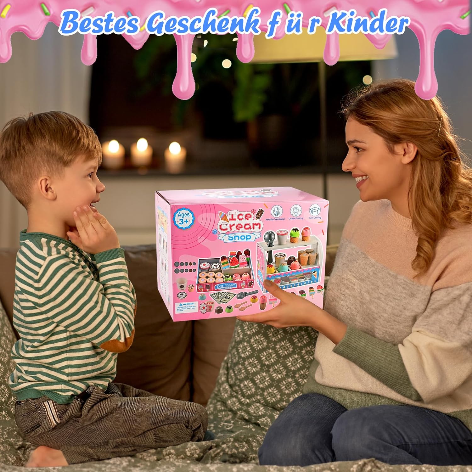 Thumbnail 6 de Wooderma Eisdiele aus Holz – Zubehör für Kinderküche und Kaufladen Rollenspiele