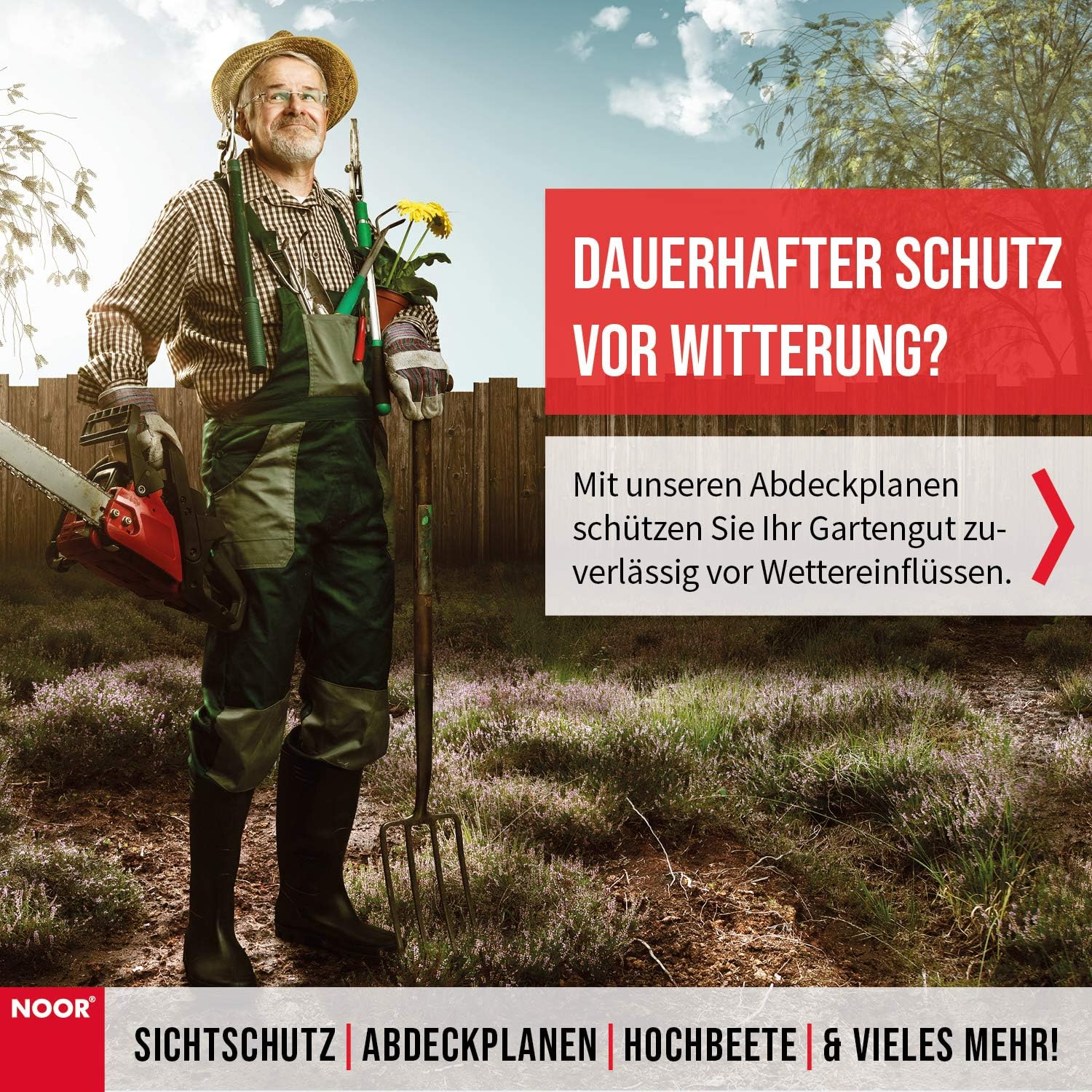 Thumbnail 5 de NOOR 0450506090GR plandeka ochronna 500 × 600 cm, wodoodporna i UV