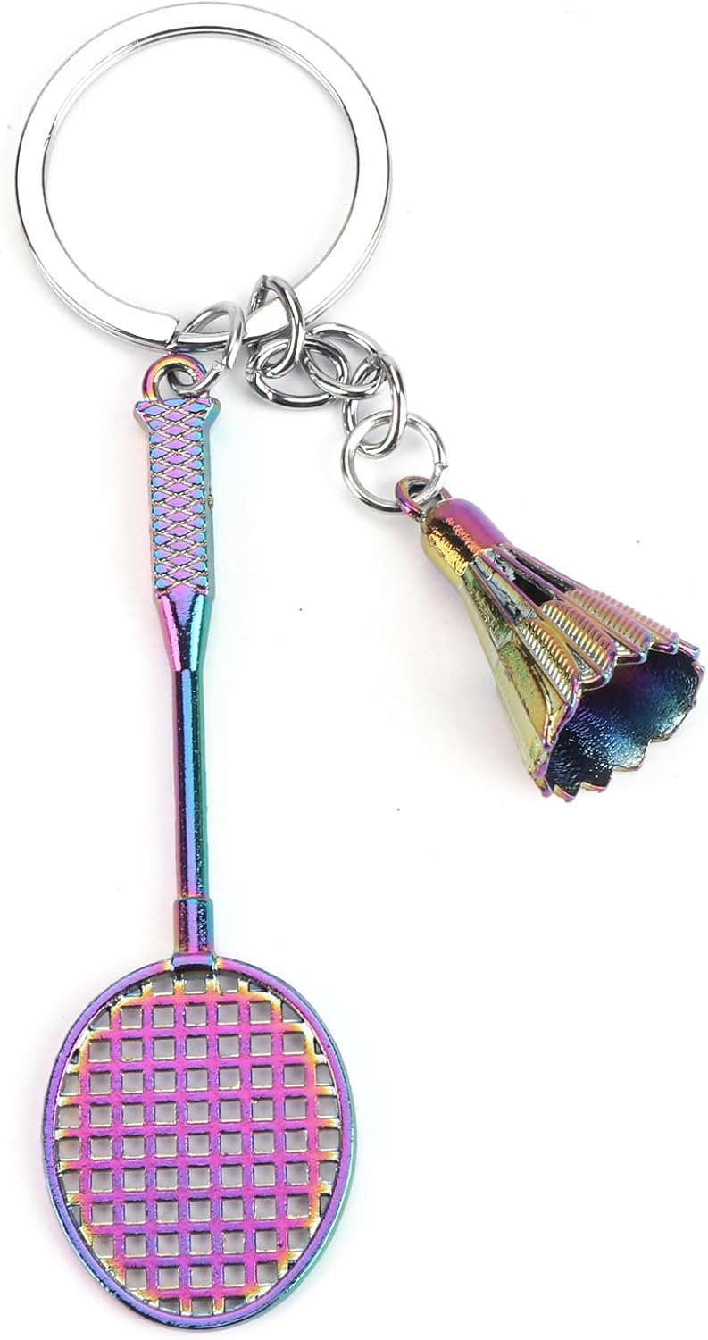 Thumbnail 4 de MUCOOS Funny Badminton Keychain with Ribbon: A Playful Yet Practical Gift