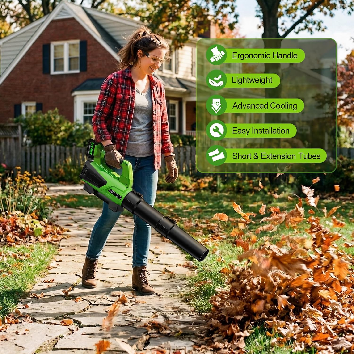 Detalle de SOARFLY Cordless Leaf Blower 580 CFM
