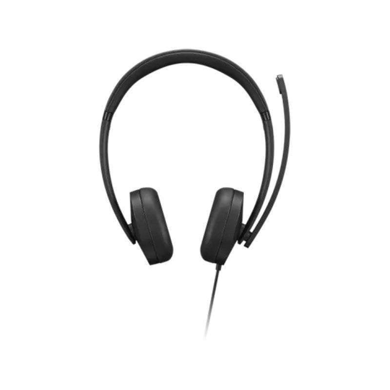 Detalle de Auriculares Lenovo 4XD1P83425 USB-A circumaurales con micrófono boom y cancelación de ruido