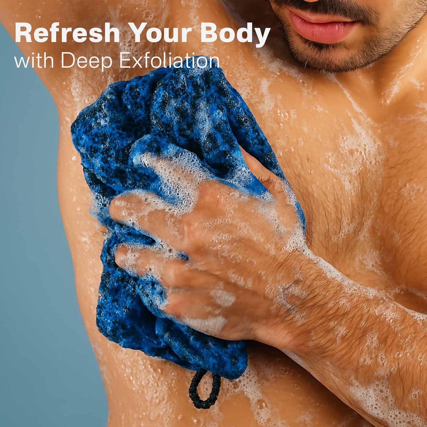 Detalle 2 de Yiclick Dual-Textured Exfoliating Washcloth Towel with Polyester and Microfiber