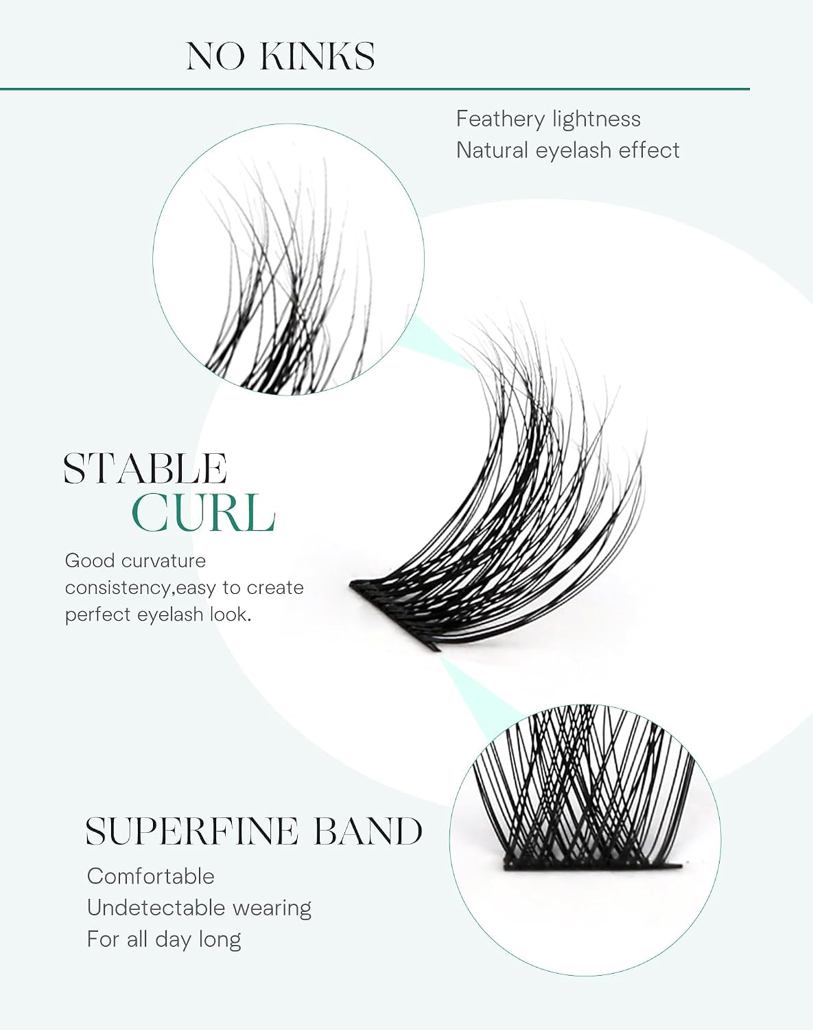 Detalle 2 de Onlyall Cat Eye Lashes N03, 112 Stück