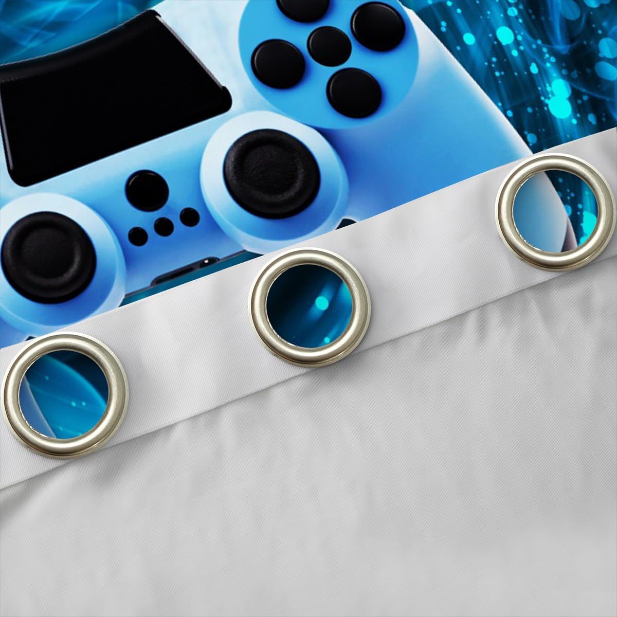 Thumbnail 4 de Games gaming curtain set (velvet) with grommets for bedroom, living room and kids’ spaces