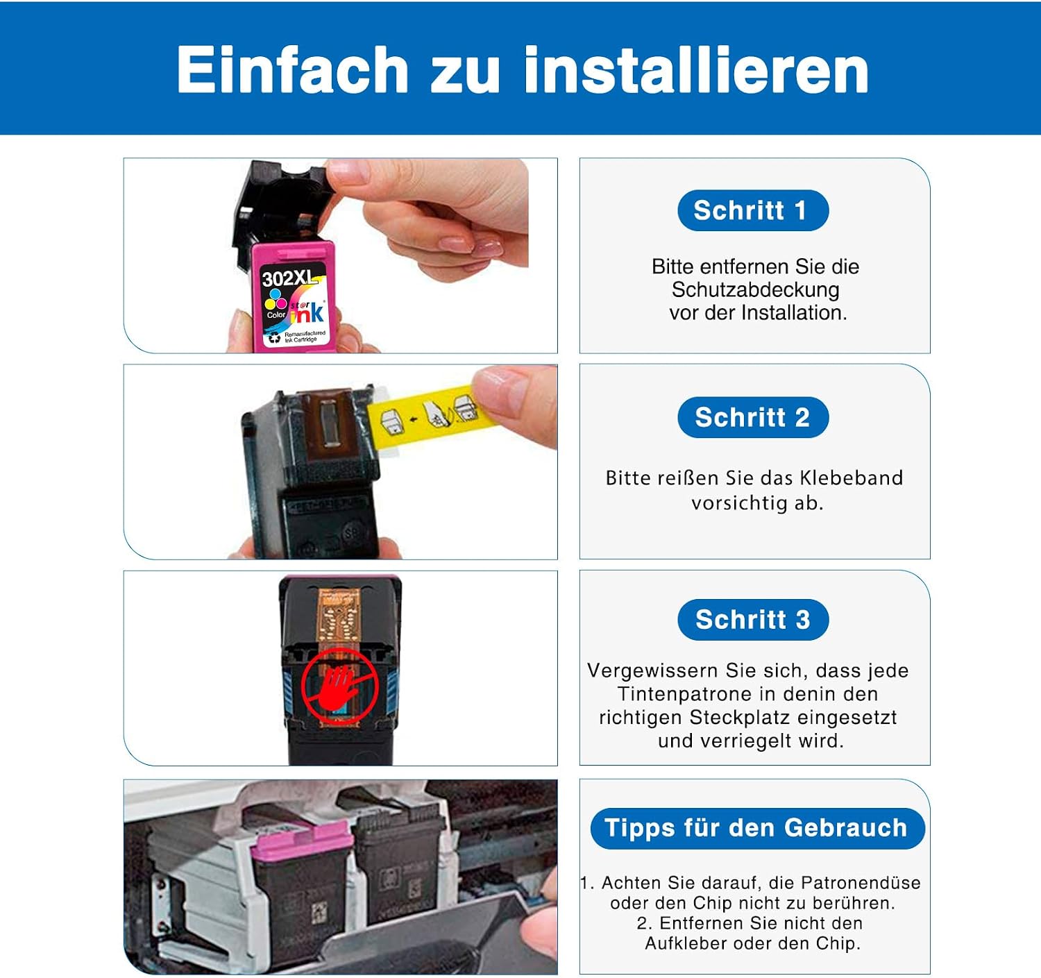 Thumbnail 5 de Starink 302XL Multipack 2er (1 Schwarz 1 Farbe) đź–¨