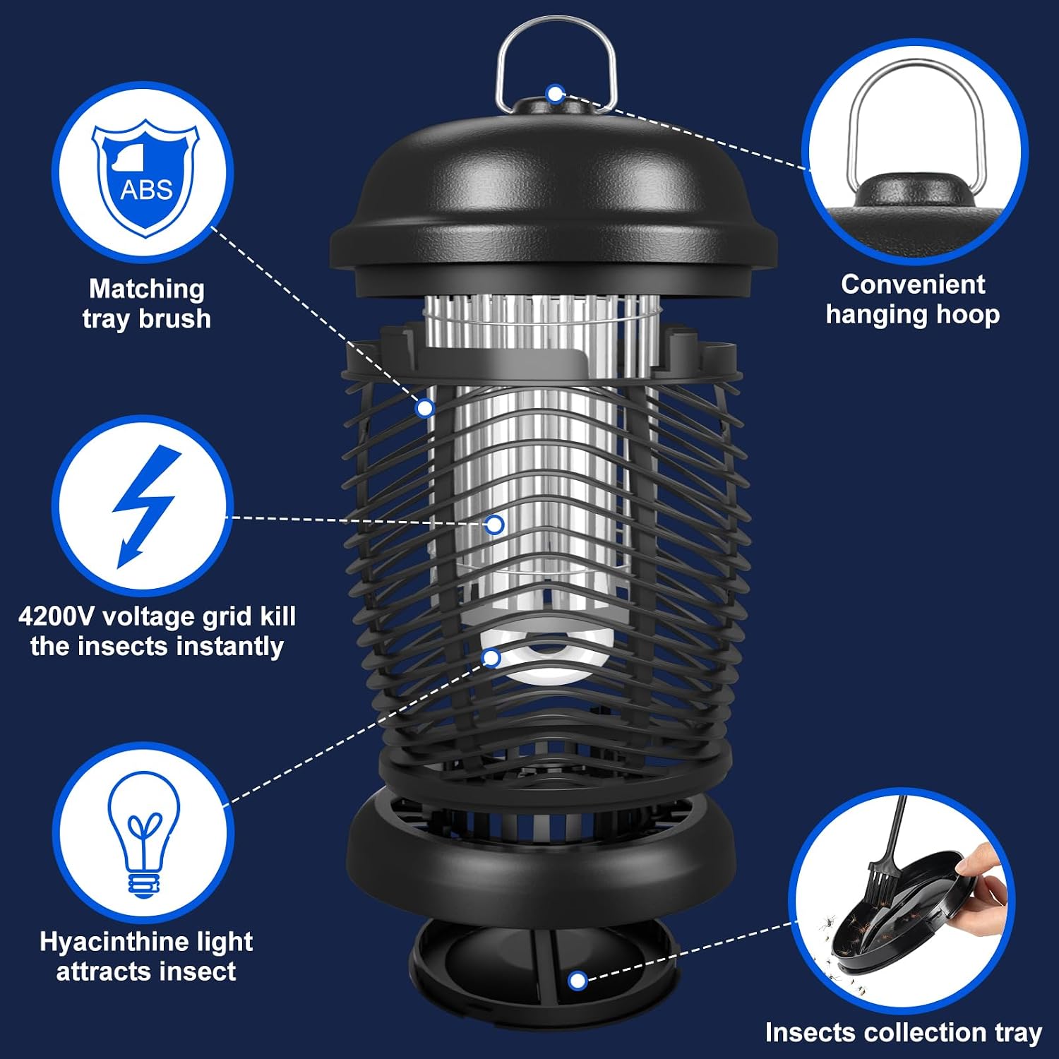 Detalle de Outdoor Bug Zapper 4200V