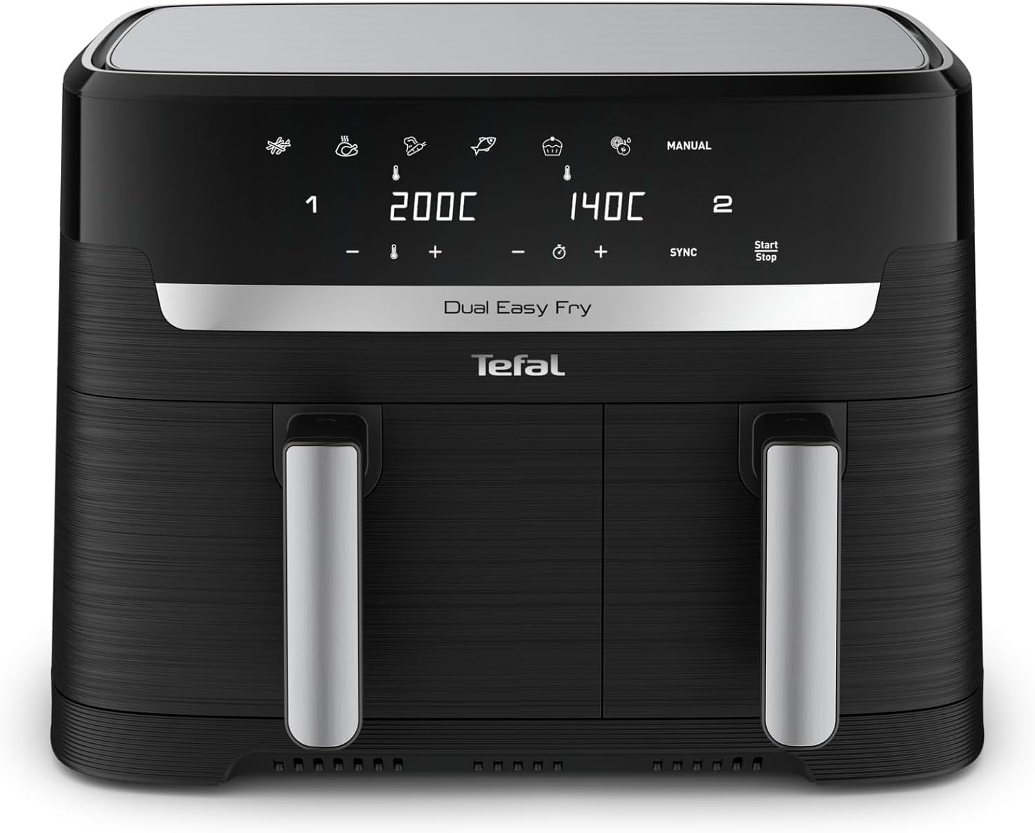 Detalle de Tefal Dual Easy Fry Heißluftfritteuse 8,3 L 🍟