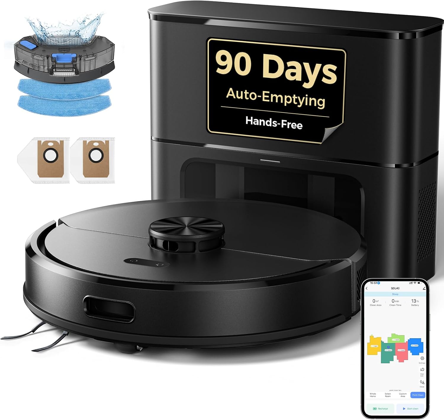 Detalle de Kilgone Robot Vacuum and Mop SDL40