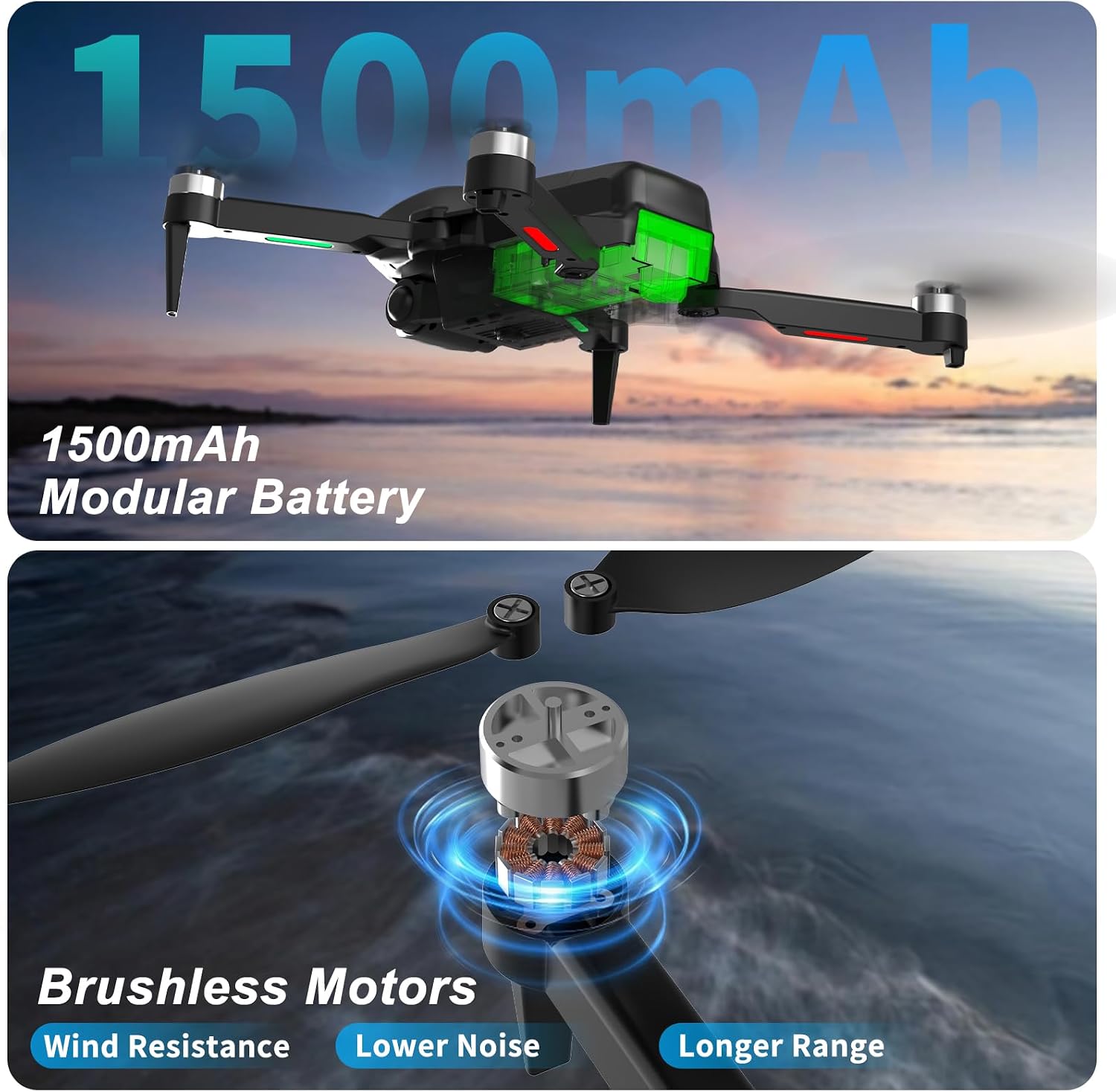 Detalle de seektoysrc G5-US-B Foldable Drone with 1080p Camera and 2.8-Inch Screen