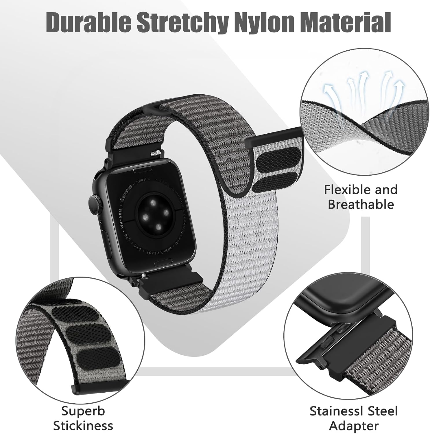 Thumbnail 2 de Runostrich Nylon Sport Strap for Apple Watch