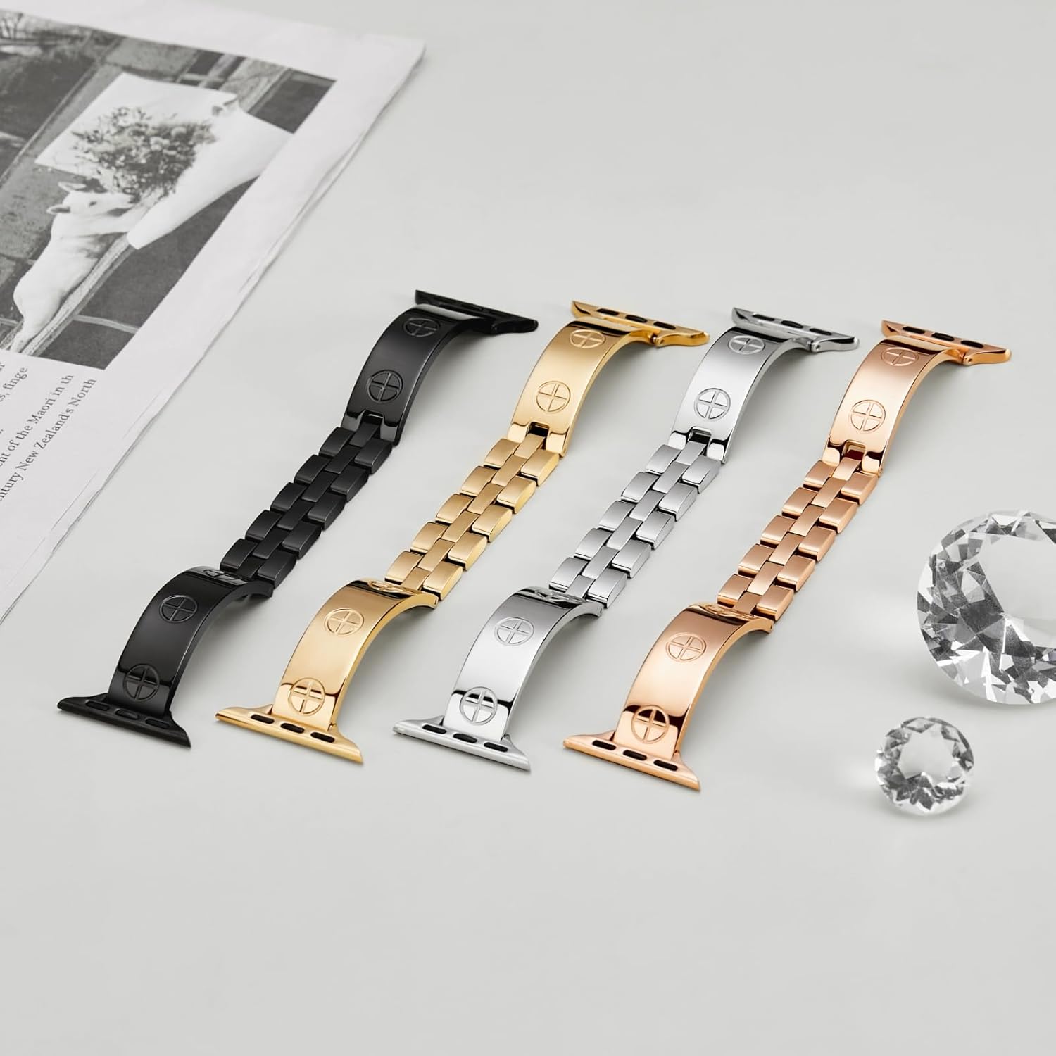 Detalle de Missair Stainless Steel Apple Watch Strap for All Models